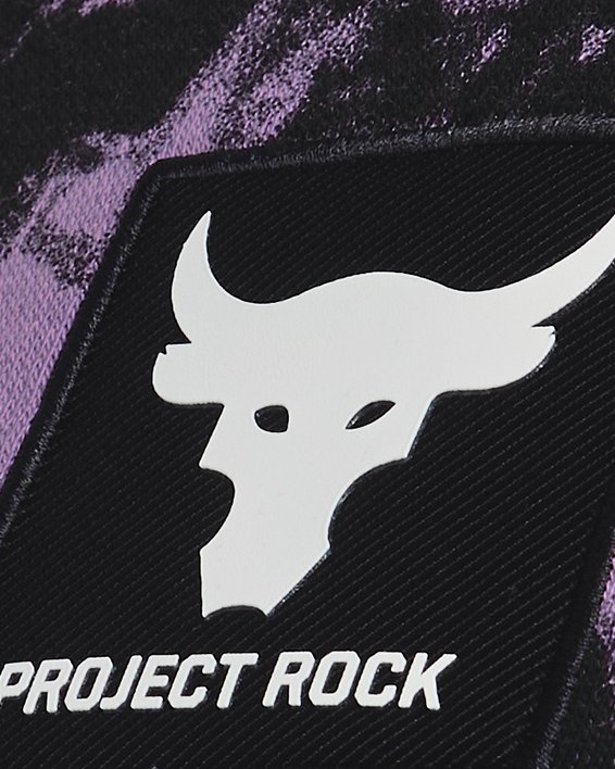 Sudadera Project Rock Rival Fleece Disrupt Printed para Hombre, Purple, pdpMainDesktop image number 3