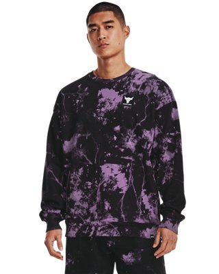 Project Rock Rival Fleece Disrupt estampado, Purple, pdpMainDesktop image number 0