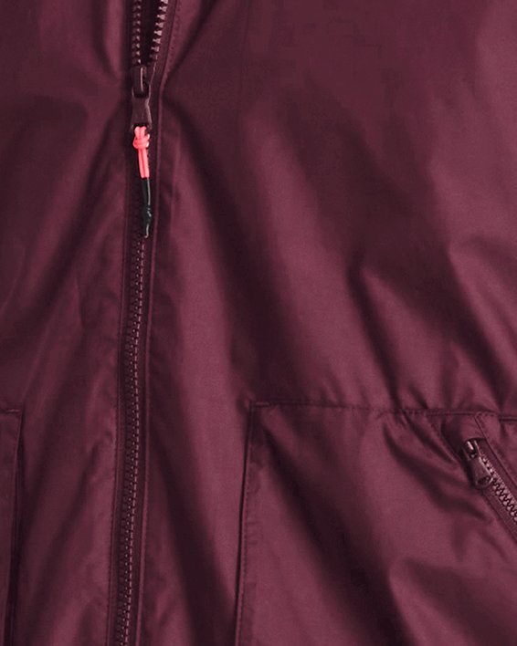 Men's Project Rock Iron Paradise Jacket in Maroon image number 0