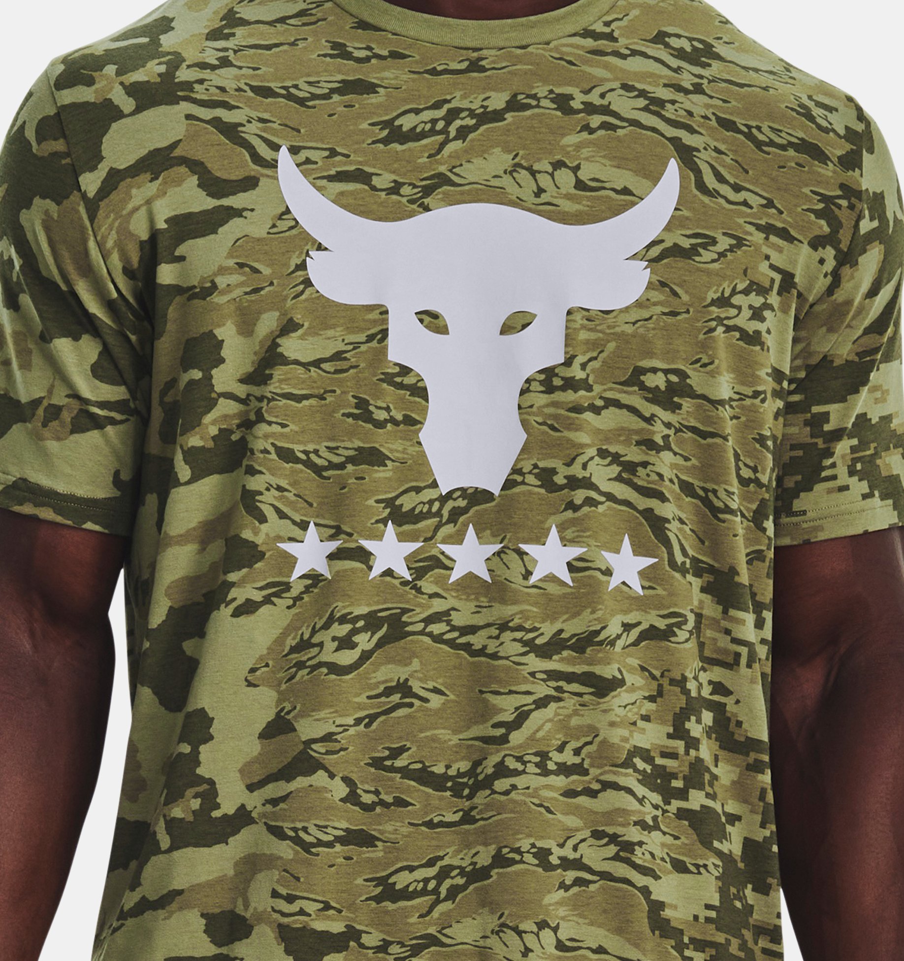 reptielen strategie fles Men's Project Rock Veterans Day Show Camo T-Shirt | Under Armour