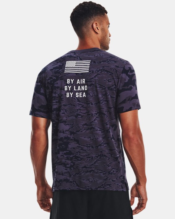 Men's Project Rock Veterans Day Show Camo T-Shirt