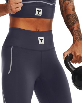 Under Armour Women's Project Rock Meridian Ankle Leggings. 7