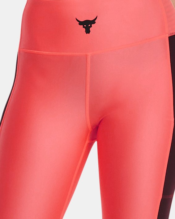 UNDER ARMOUR Women's Meridian Rib Waistband Ankle Leggings NWT Pink Clay  SIZE XS