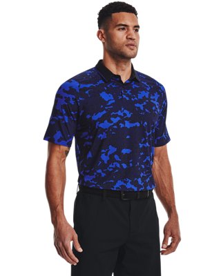 puma blue camo golf shirt