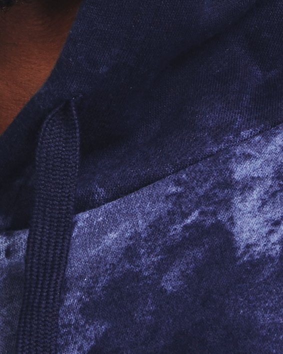 Sudadera con Capucha UA Rival Fleece Dye para Hombre, Blue, pdpMainDesktop image number 3