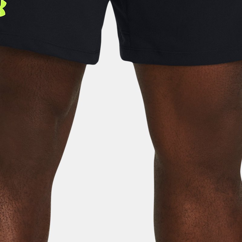 Shorts Under Armour Vanish Woven 15 cm da uomo Nero / High Vis Giallo M