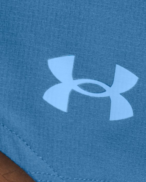 男士UA Vanish Woven 6英寸短褲 in Blue image number 3