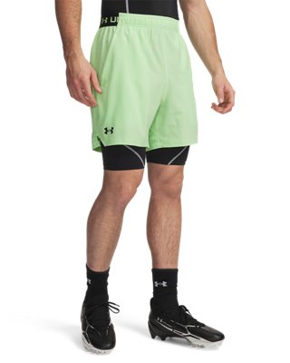 Under Armour Men's Green Vanish Woven 6" Shorts Lumos Lime / Ultimate Black Xxl
