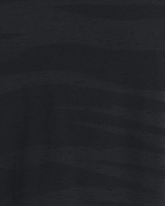 Men's UA Seamless Wave Short Sleeve in Black image number 0
