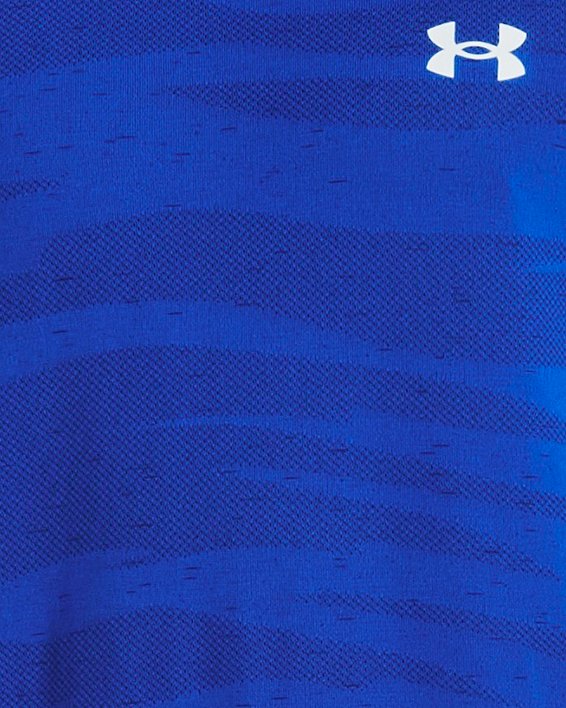 Playera de manga corta UA Seamless Wave para hombre, Blue, pdpMainDesktop image number 0