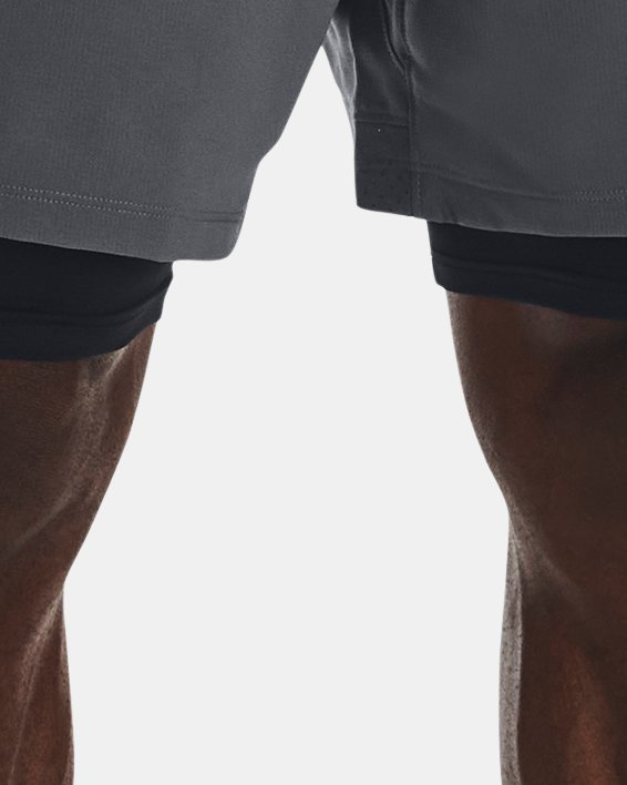 Men's UA Vanish Woven 2-in-1 Shorts in Gray image number 0