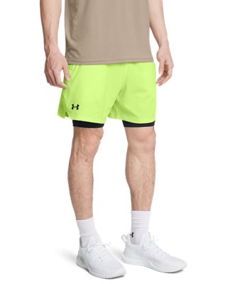 Under Armour Men's Green Vanish Woven 2-In-1 Shorts Morph / Black / Black Xxl