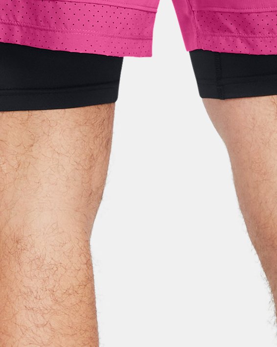 Men's UA Vanish Woven 2-in-1 Shorts, Pink, pdpMainDesktop image number 1