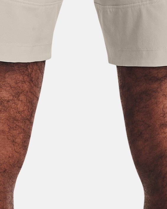 Men's UA Unstoppable Hybrid Shorts in Brown image number 1
