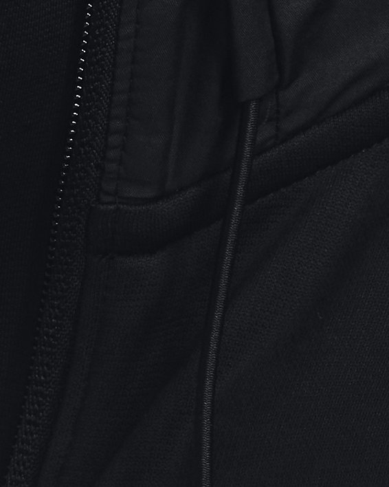 Felpa con cappuccio Armour Fleece® Storm Full Zip da uomo, Black, pdpMainDesktop image number 3