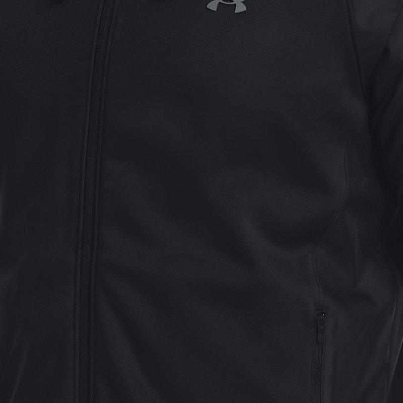 Image of Under Armour Men's Armour Fleece® Storm Full-Zip Hoodie Black / Pitch Gray XL