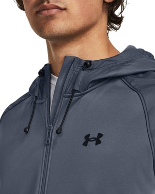 men's gray zip hoodie
