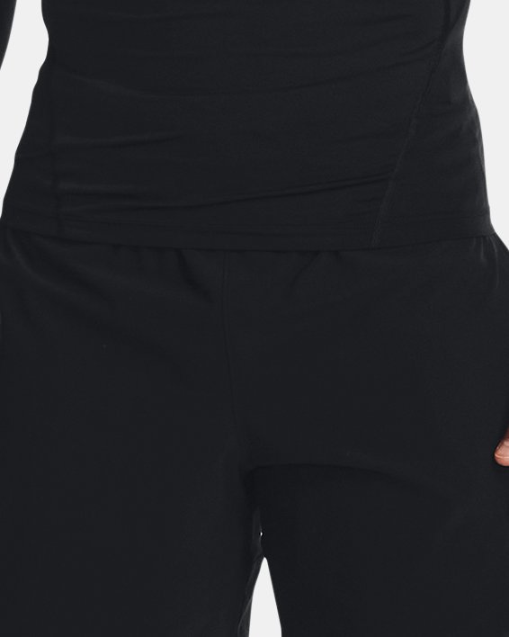 Men's HeatGear® Printed Leggings, Black, pdpMainDesktop image number 2