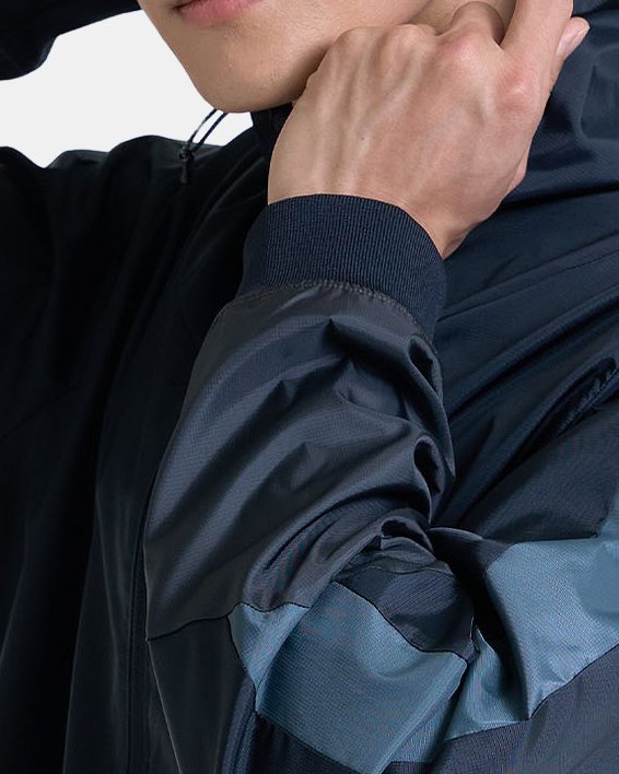 Men's UA Legacy Windbreaker Jacket in Black image number 7