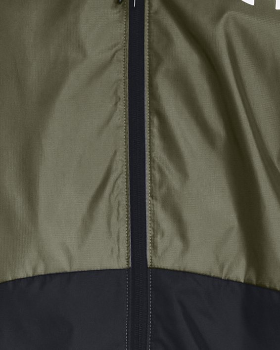 Men's UA Legacy Windbreaker Jacket, Green, pdpMainDesktop image number 0