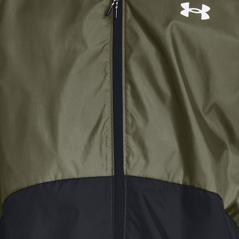 Image of Under Armour Men's Under Armour Legacy Windbreaker Jacket Marine OD Green / Black / White XL