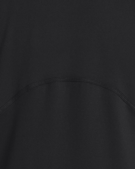 Men's HeatGear® Fitted Short Sleeve, Black, pdpMainDesktop image number 1