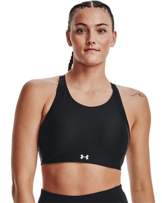 Women's UA Infinity Mid High Neck Shine Sports Bra Under Armour ID