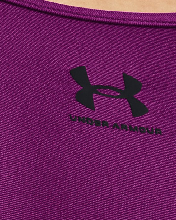 Women's HeatGear® Mid Padless Sports Bra in Purple image number 8