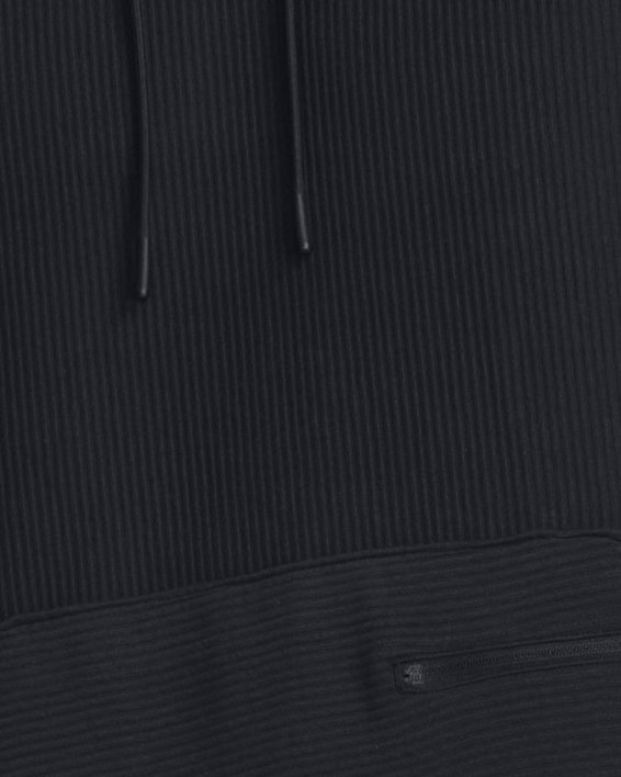 Men's UA Ottoman Fleece Hoodie, Black, pdpMainDesktop image number 0