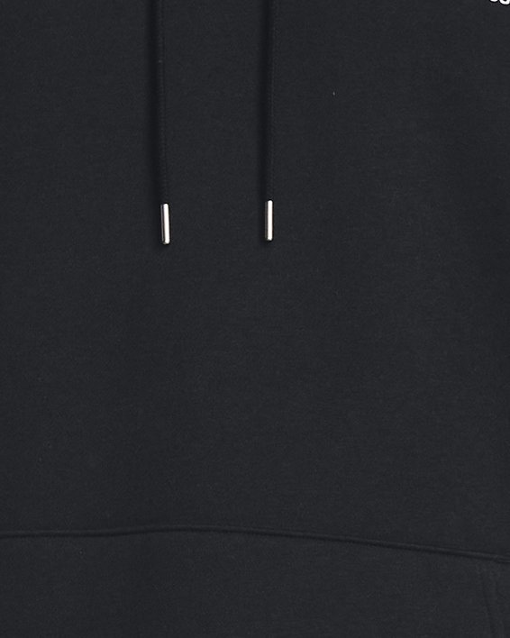 Sweat à capuche UA Essential Fleece pour homme, Black, pdpMainDesktop image number 3