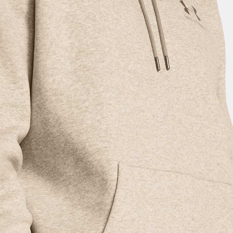 Sweat à capuche Under Armour Essential Fleece pour homme Timberwolf Taupe Light Hthr / Timberwolf Taupe XS