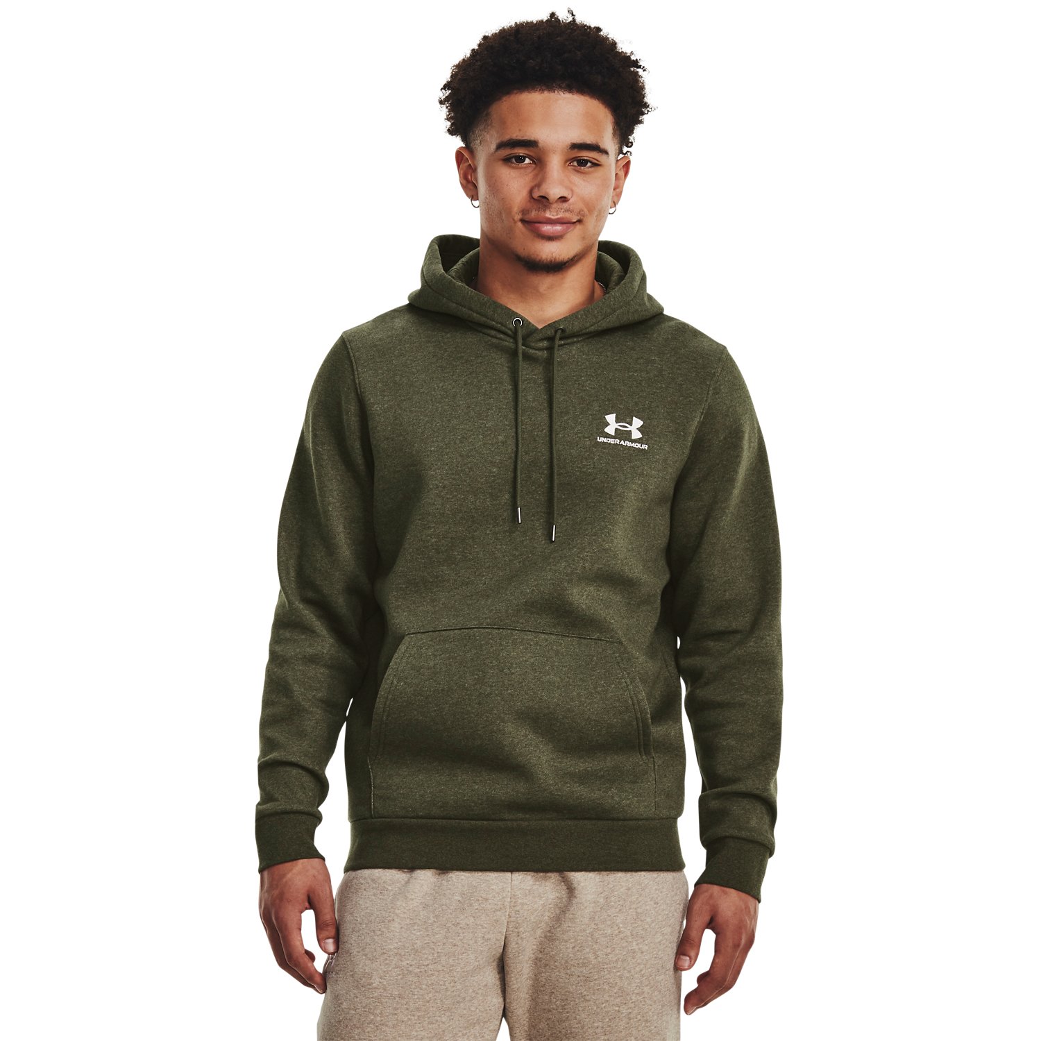 Under armour olive green hoodie sales
