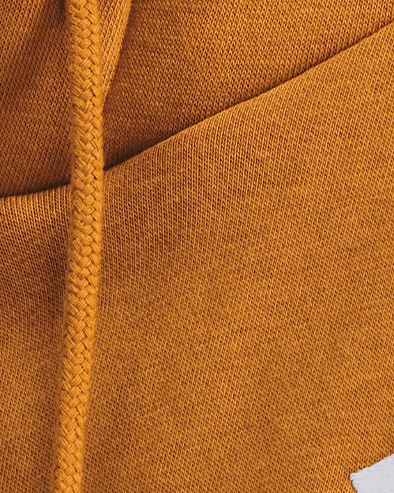 Sudadera con capucha de tejido Fleece UA Essential para hombre, Yellow, pdpMainDesktop image number 3