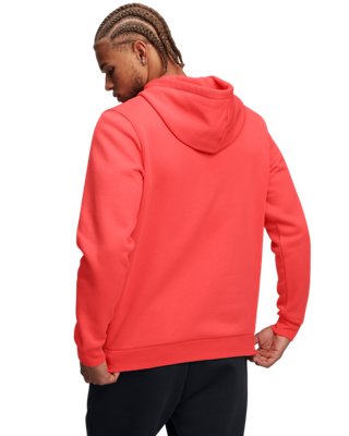 Sudadera con capucha UA Icon Fleece para hombre, Orange, pdpMainDesktop image number 1