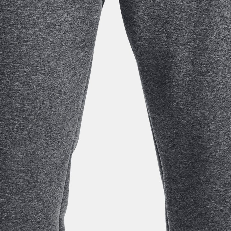 Pantalon de jogging Under Armour Essential Fleece pour homme Pitch Gris Medium Heather / Blanc XS