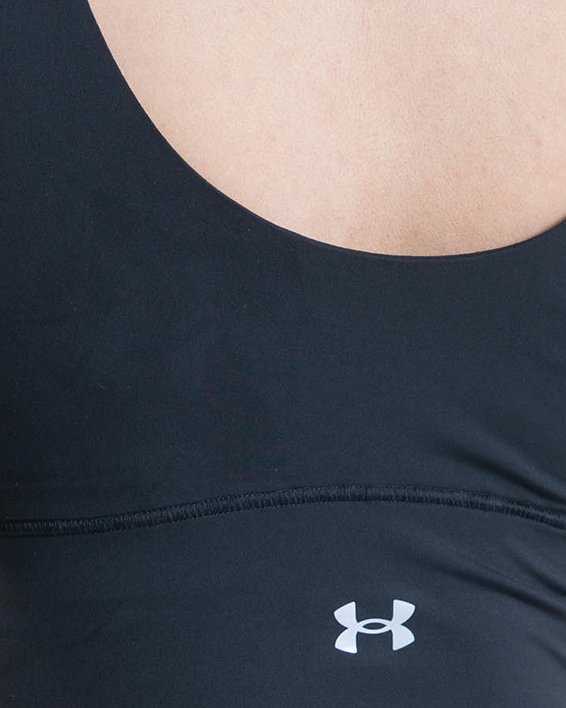 เสื้อกล้าม UA Meridian Fitted Crop สำหรับผู้หญิง in Black image number 4
