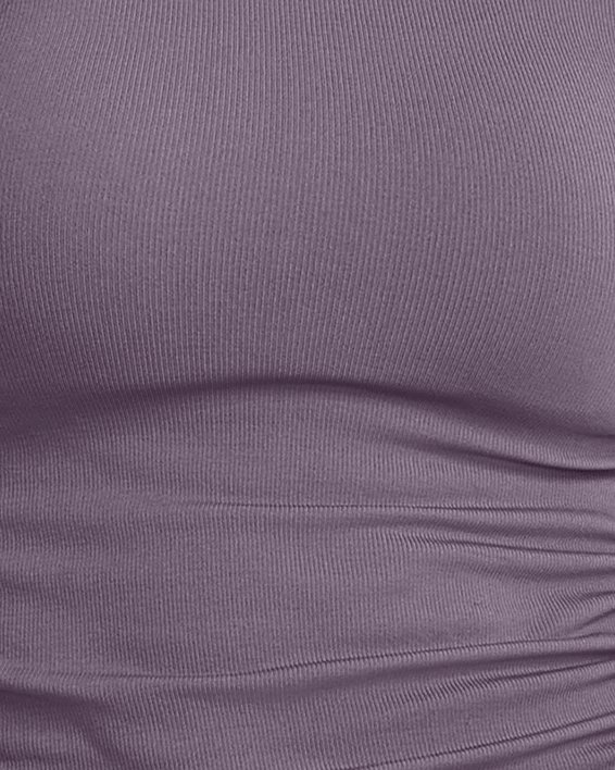 女士UA RUSH™ Seamless短袖T恤 in Purple image number 0