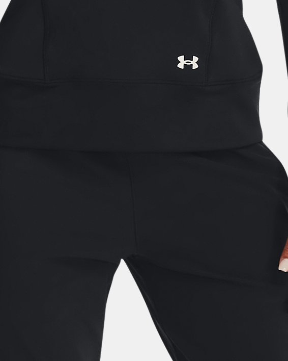 Women's UA Storm OutRun The Cold Pants in Black image number 2