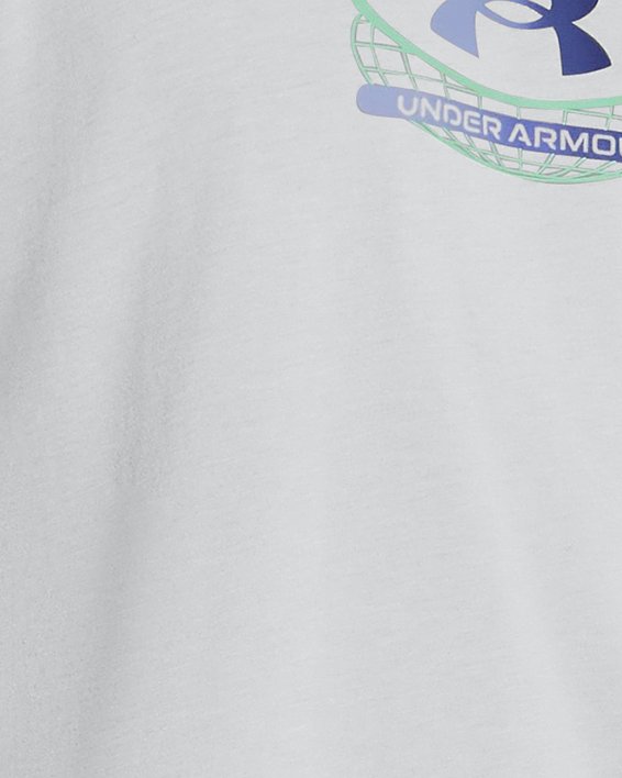 男士UA Global Lockertag短袖T恤 in Gray image number 0