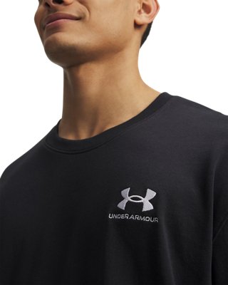 男士UA Logo Embroidered Heavyweight短袖上衣 image number 2