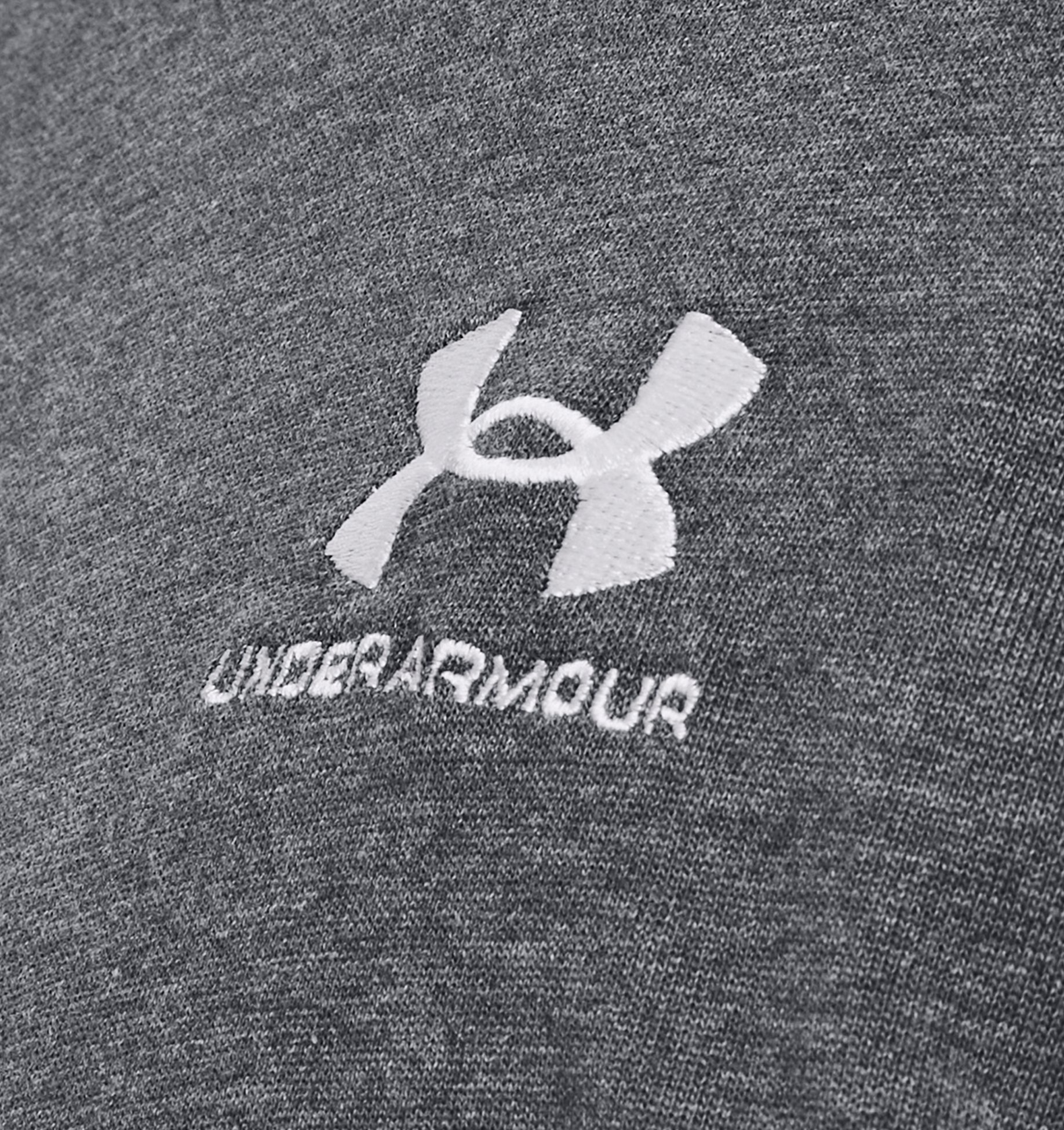 Haut à manches courtes UA Logo Embroidered Heavyweight pour homme