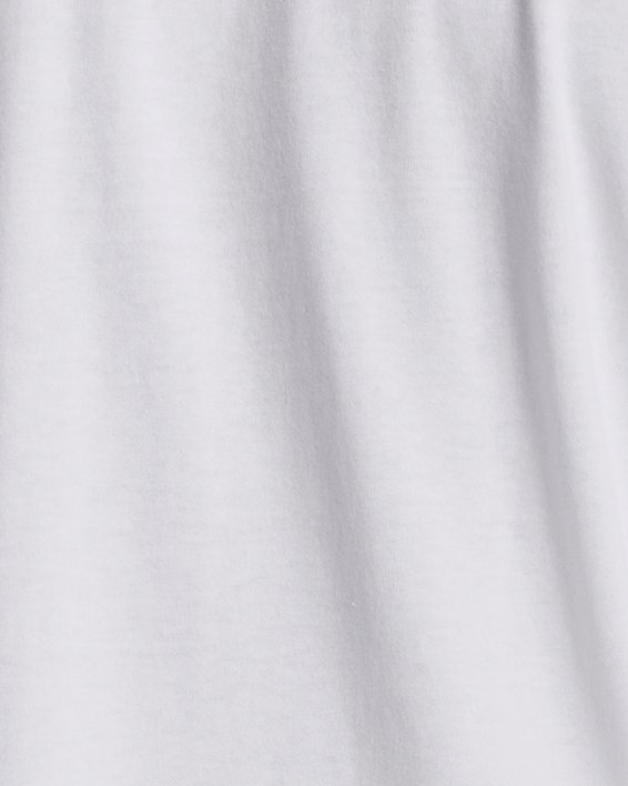 Men's UA Logo Embroidered Heavyweight Short Sleeve, White, pdpMainDesktop image number 1