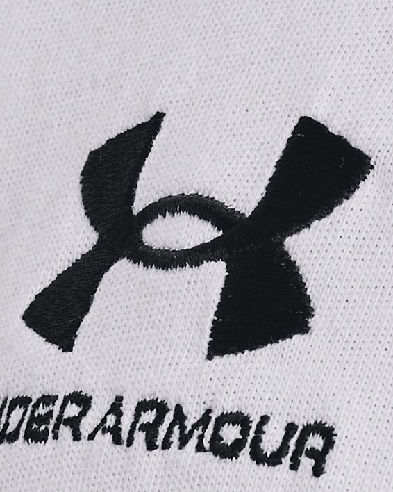 Herentop UA Logo Embroidered Heavyweight met korte mouwen, White, pdpMainDesktop image number 3