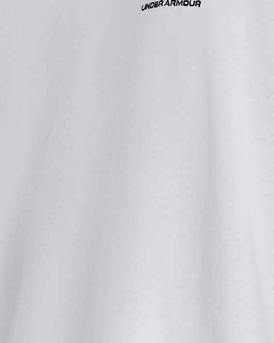 Men's UA Logo Embroidered Heavyweight Short Sleeve, White, pdpMainDesktop image number 0