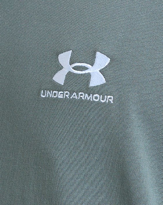 เสื้อแขนสั้น UA Logo Embroidered Heavyweight สำหรับผู้ชาย in Green image number 8