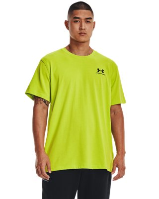 남성 UA 로고 엠브로이더드 헤비웨이트 반팔