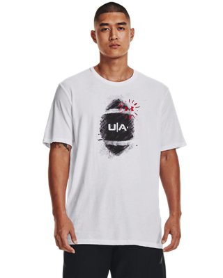 Men's UA Brush Stroke Football Short Sleeve image number 0