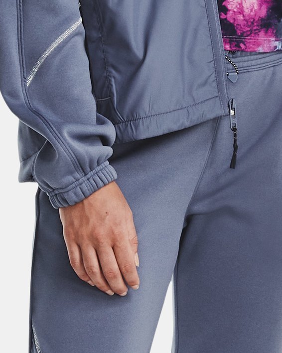 Pants UA RUSH™ Fleece para Mujer, Purple, pdpMainDesktop image number 2