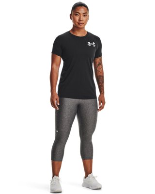 여성 UA 레프트 체스트 로고 반팔 image number 2