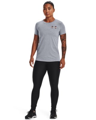 Women's UA Left Chest Logo Short Sleeve, Gray, pdpMainDesktop image number 2